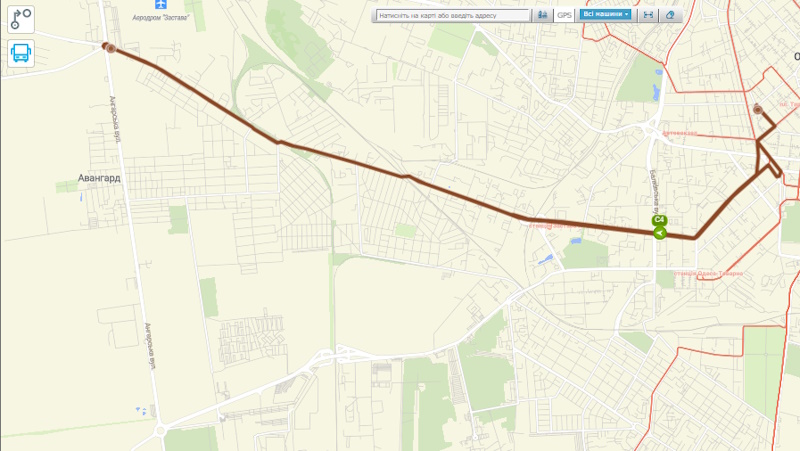 Автобус С4 в Одессе