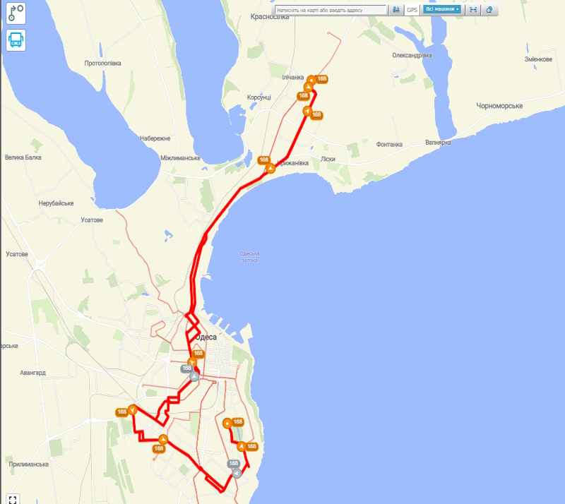 Маршрутка №168 в Одессе