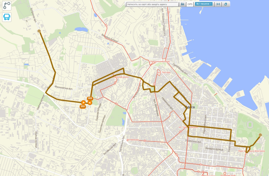 Маршрут 203 Одесса