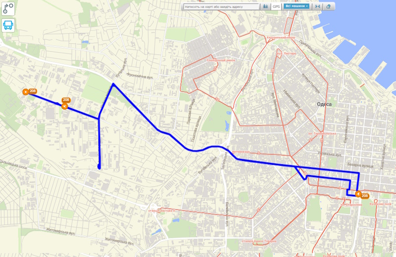 Маршрутка 208 в Одессе