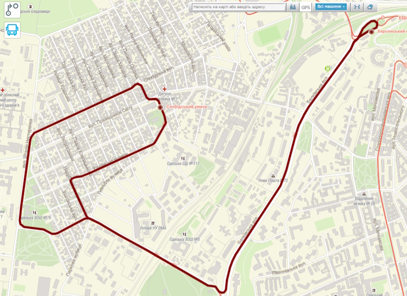Трамвай №12 в Одессе