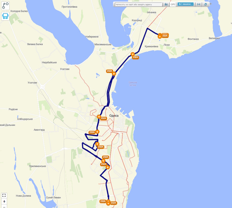 Маршрутка 232A