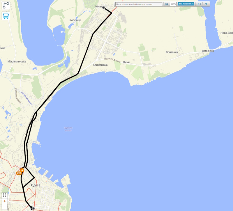 240 маршрутка Одесса