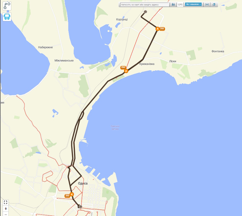 Маршрутка 250 Одесса
