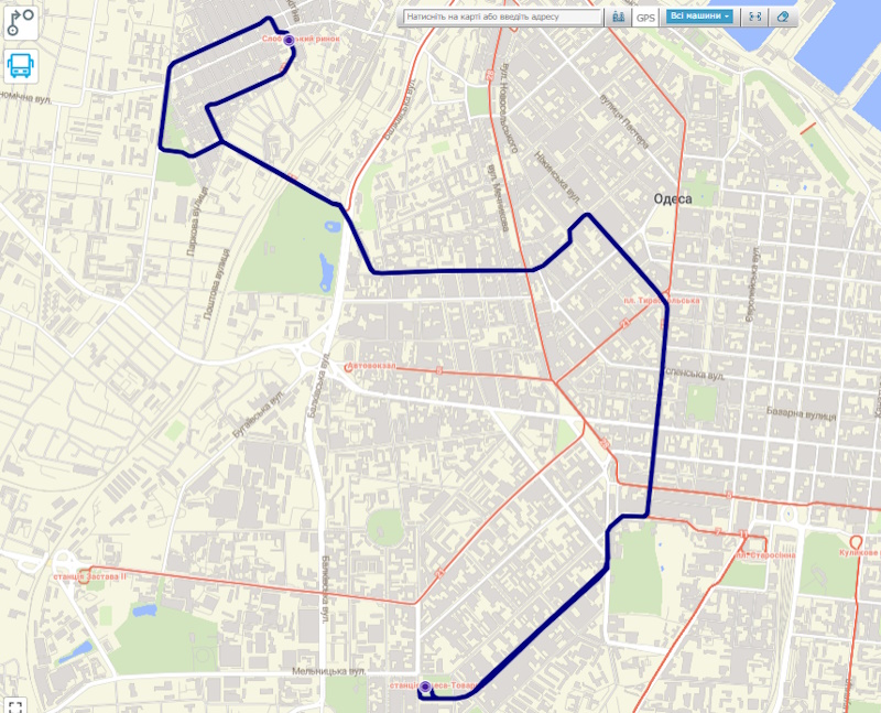 Трамвай №15 в Одессе