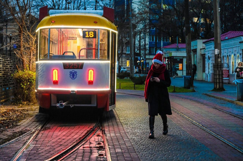 Трамвай №18 в Одессе