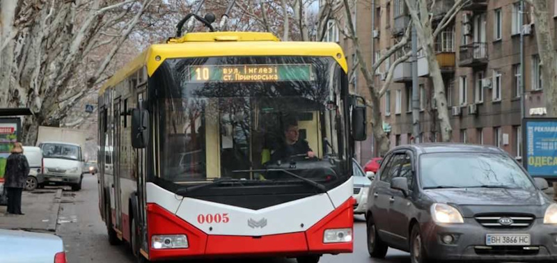 Троллейбус № 10 в Одессе