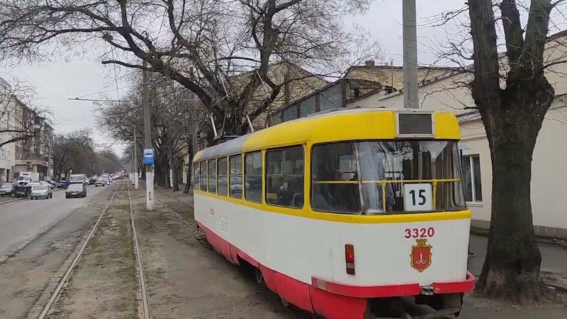 Трамвай №15 в Одессе