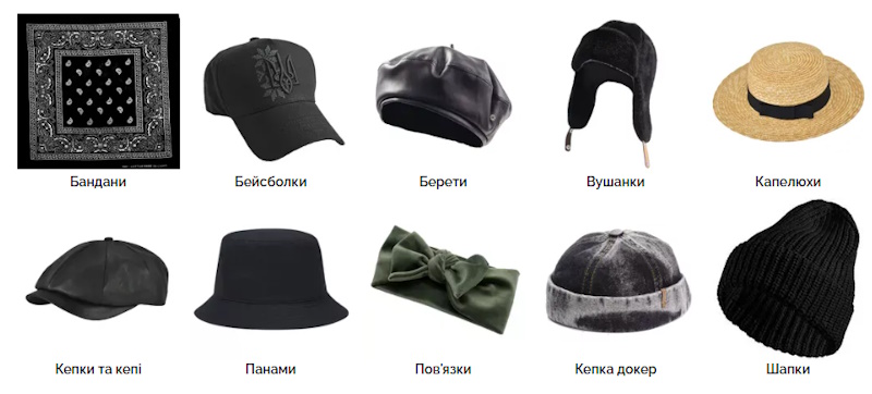 головні убори